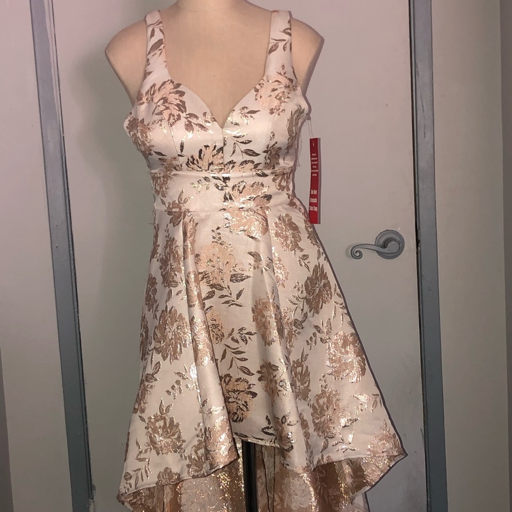 Rose gold floral dress